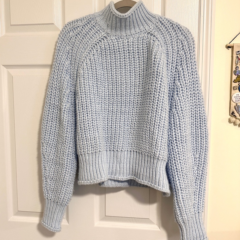 Chunky Turtleneck Knit Sweater
